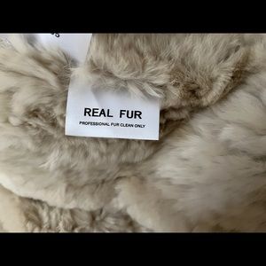Real fur scarf 100% orig price $300